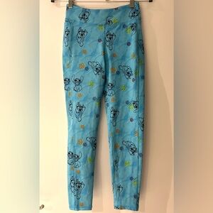 Disney Lilo and Stitch Teal Blue Leggings Women’s Size S